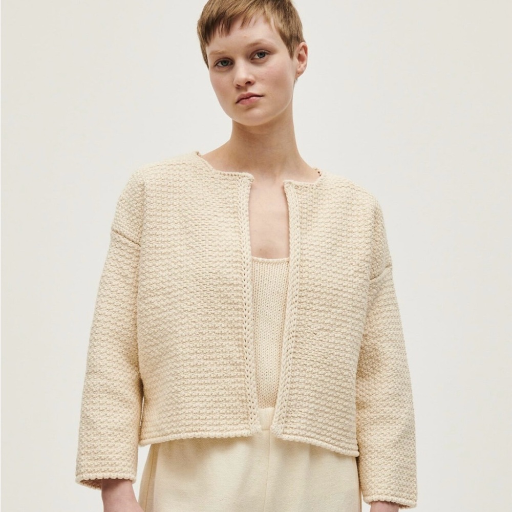 babaa cardigan sweater no4 natural.